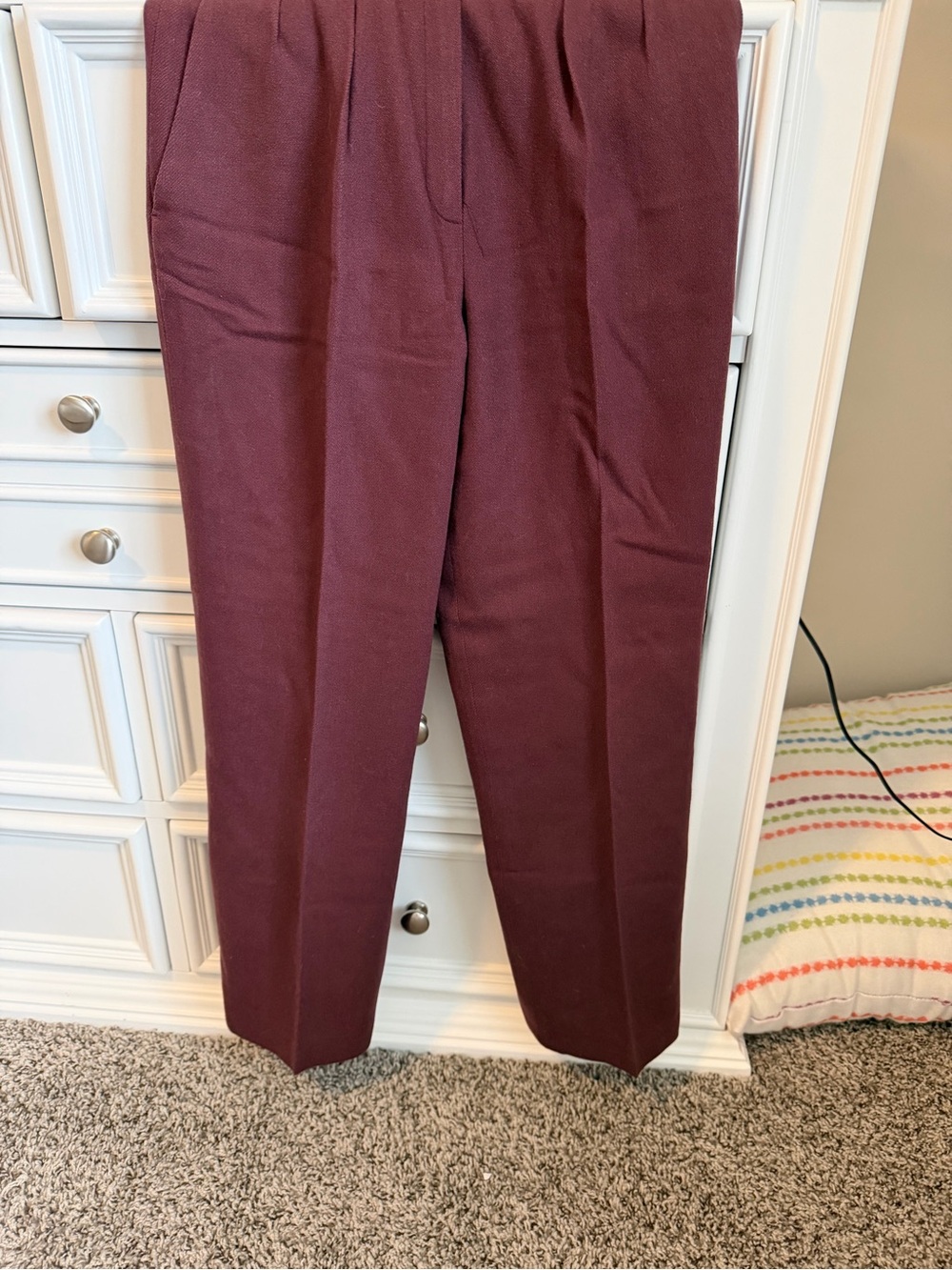 Women’s Dress Pants in Burgundy